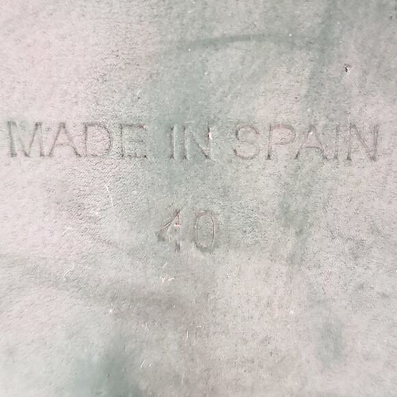 Miista Ankle Bootie Women 10 Clarissa Marbled Acrylic Heel Black Leather Buckle - Picture 13 of 13